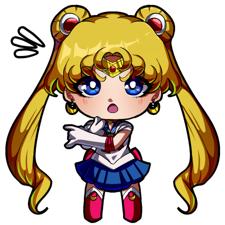 This chibi was made for a convention to be gifted in sticker form!